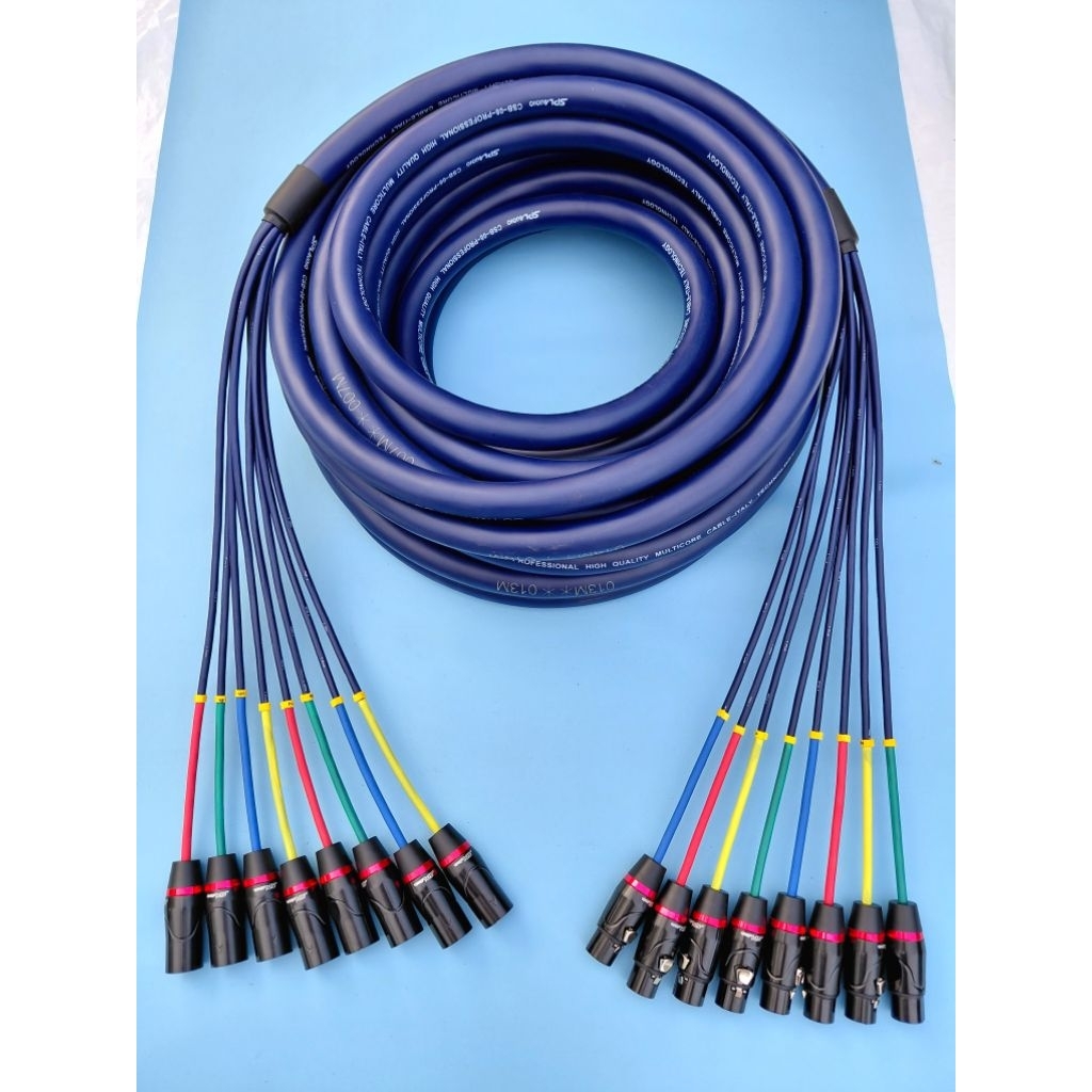 SPL Audio KABEL SNAKE CSB-08 BIRU LENGKAP JACK CANON