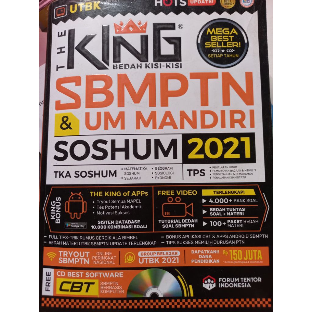 buku king sbmptn soshum 2021 preloved