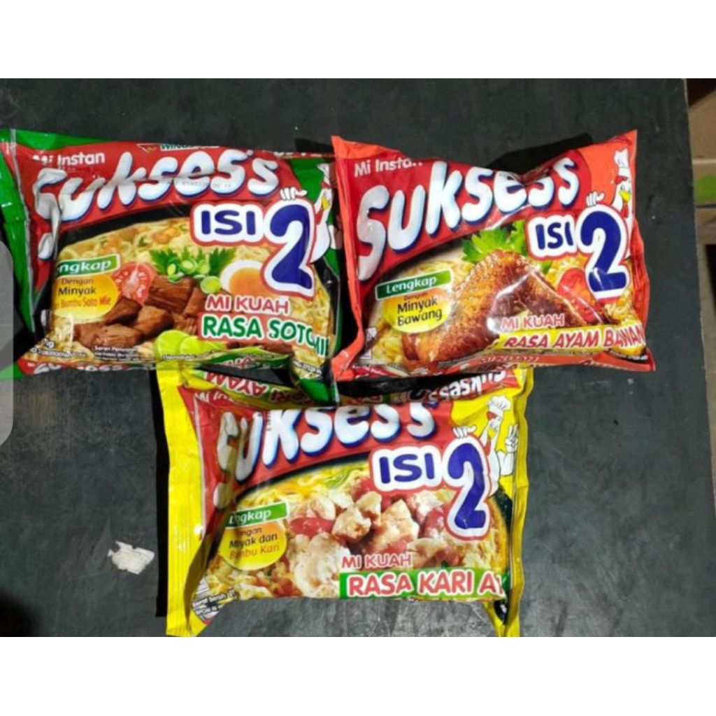 1 dus isi 24 pcs mie sukses isi 2 mantaab kuah rasa ayam bawang/ soto nagih/ kari ayam harga murah p