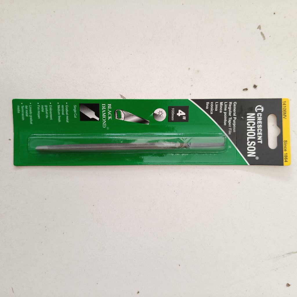 Kikir 4 inch Segitiga Gergaji Kayu asah manual