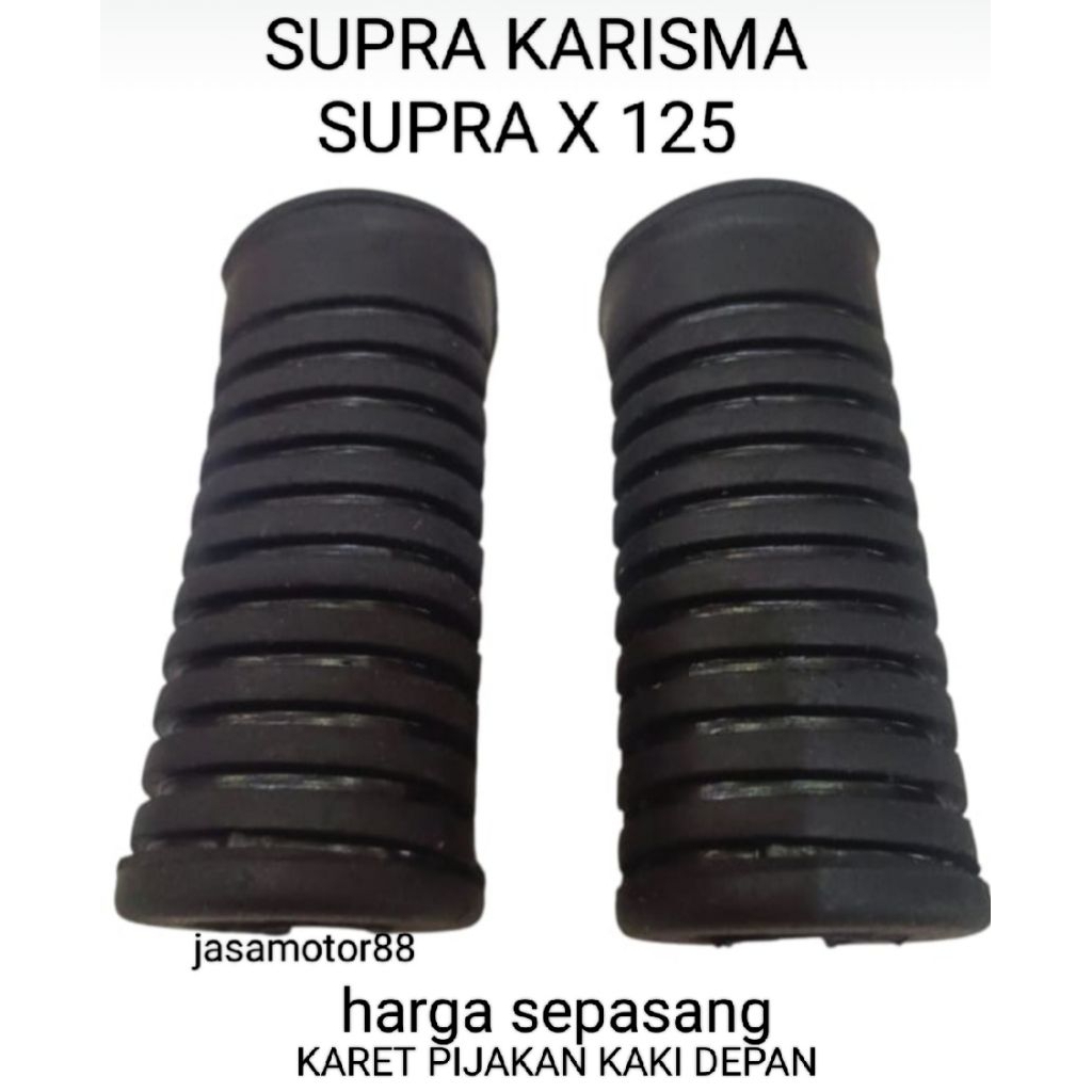 KARET PIJAKAN KAKI DEPAN SUPRA KARISMA SUPRA X 125 SEPASANG