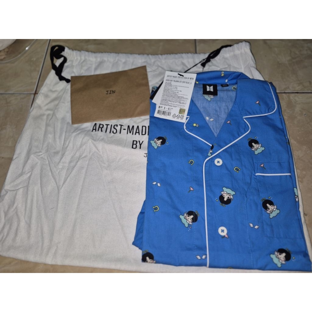 (READY STOCK) PAJAMAS GOOD DAY MERCH MADE BY ARTIST JIN BTS OFFICIAL