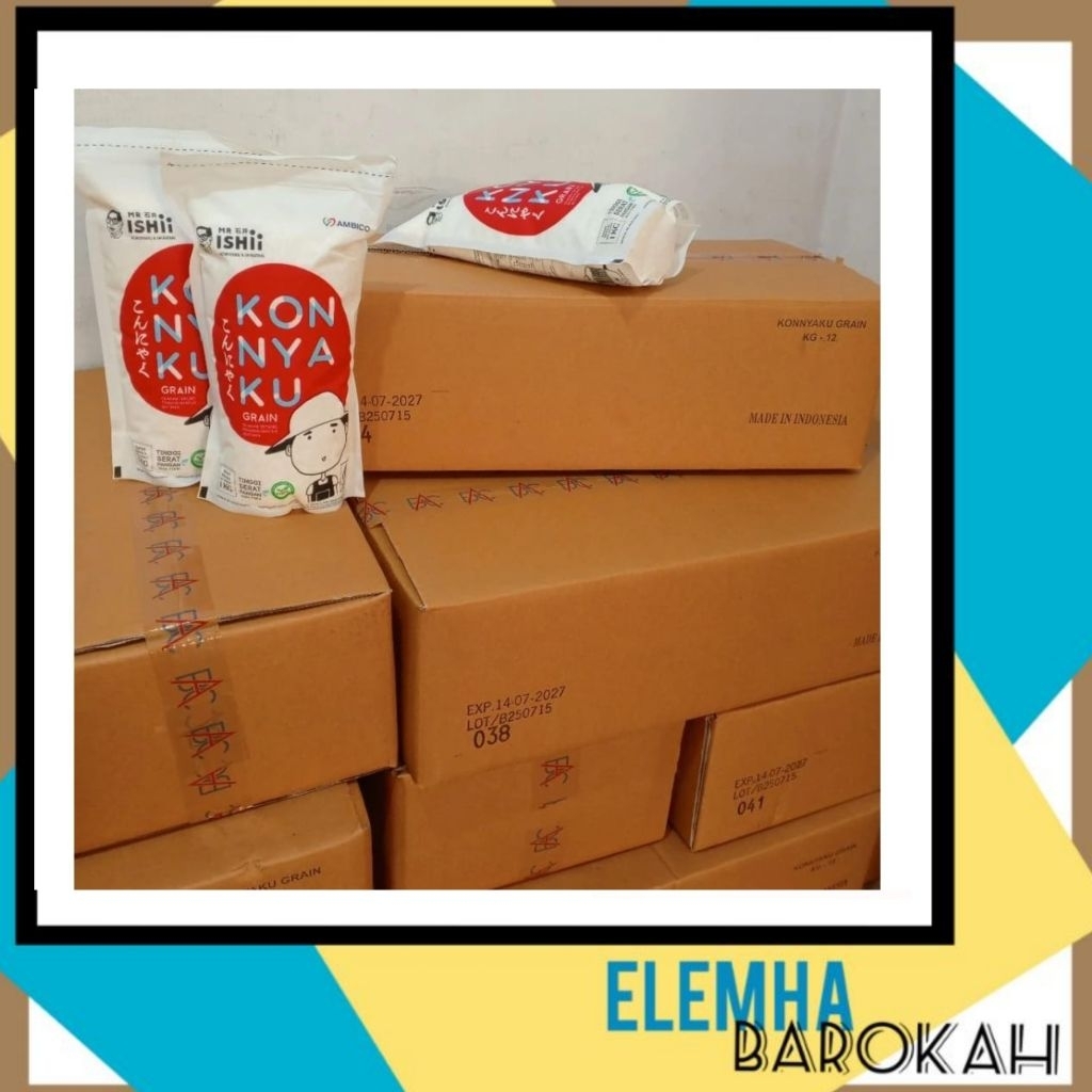 [AMBICO] - Beras Shirataki 12kg Mr Ishii Konnyaku Grain 12 Kg