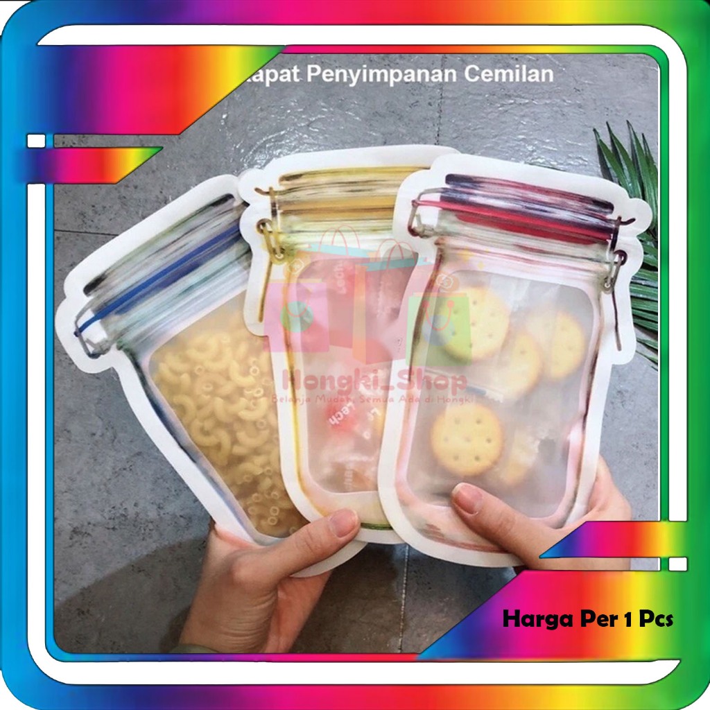 zipper bag mewah kemasan makanan lucu packaging kue 4in1