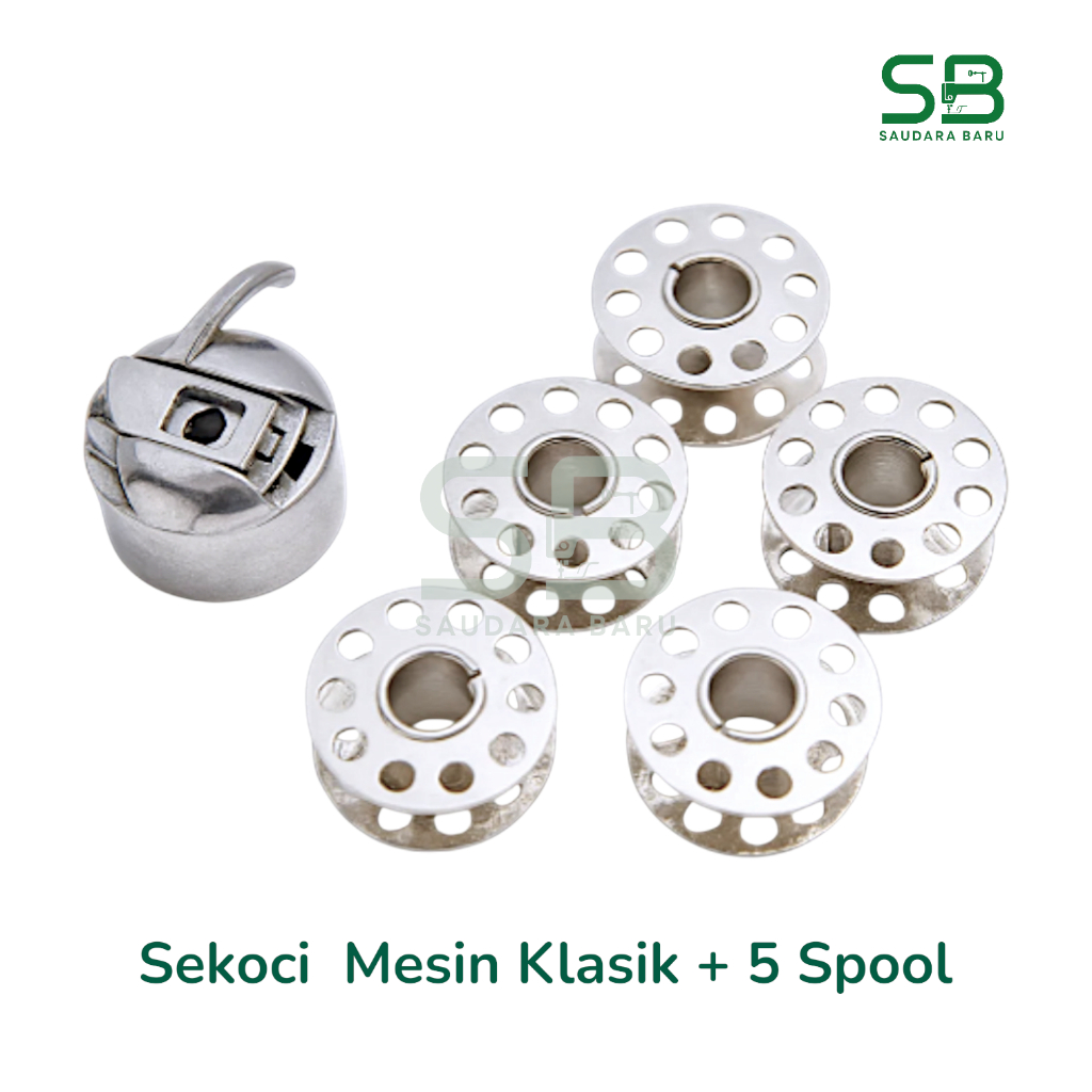 Sekoci dan Spool Mesin Jahit Tradisional Mesin Jahit Jadul Klasik Butterfly Singer Mesin Jahit Hitam