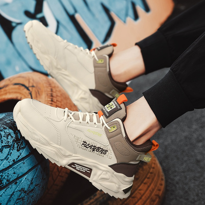 Sepatu Sneakers TBIG  High Top Pria Import Murah Fashion K42