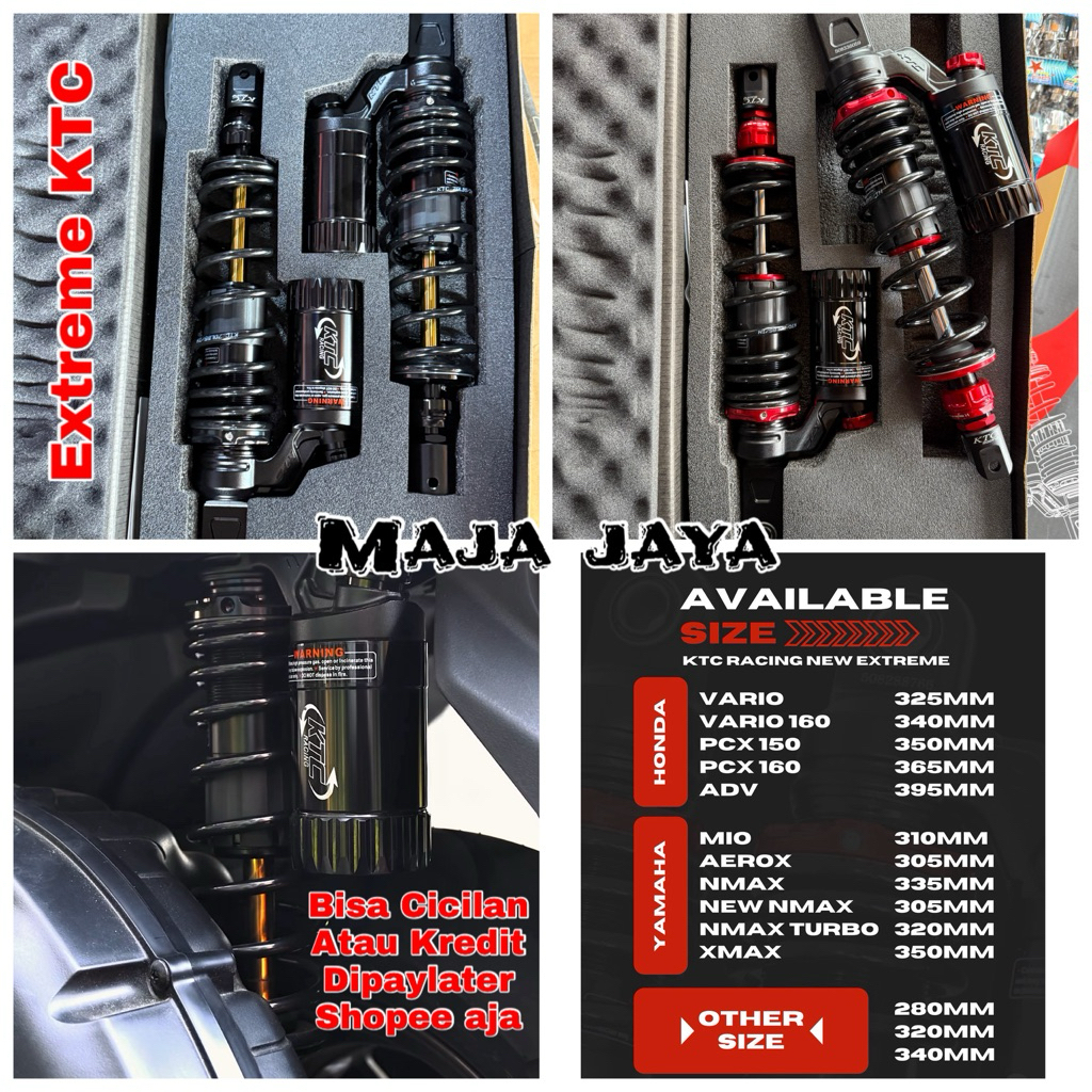 SHOCK KTC EXTREME NMAX SHOCKBREAKER TABUNG KTC NMAX OLD NMAX NEW PCX AEROX ORIGINAL BY KTC