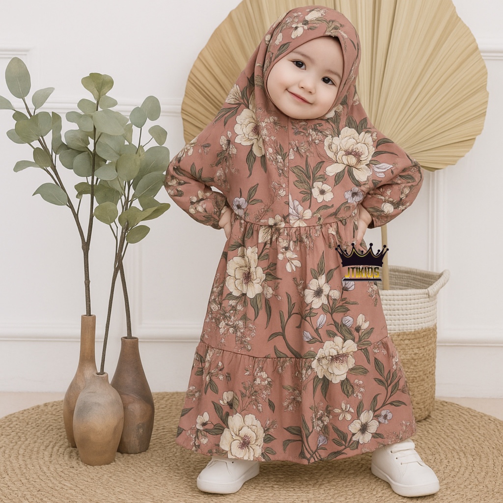 EXCLUSIVE JTKIDS GAMIS ANAK PEREMPUAN LAILA SNI KEKINIAN