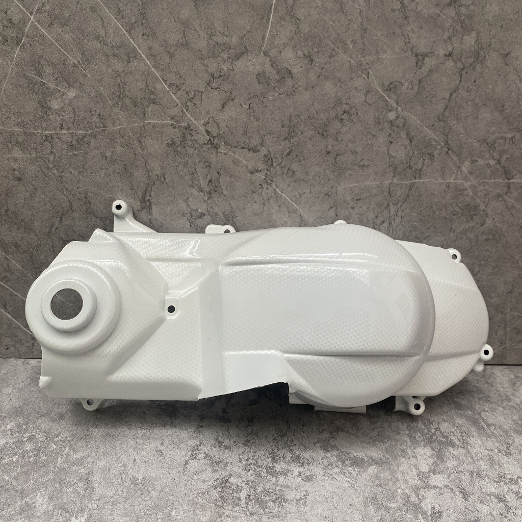 Tutup CVT Cover CVT Xeon Karbu Karbon Putih