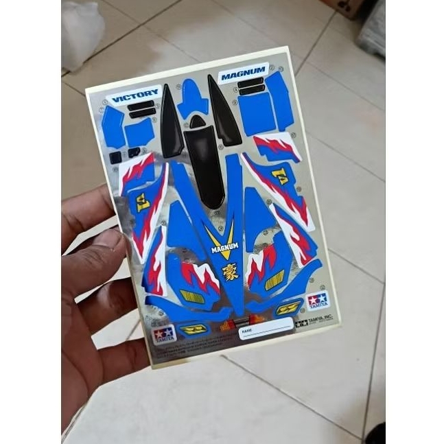 Decal stiker victory magnum original tamiya