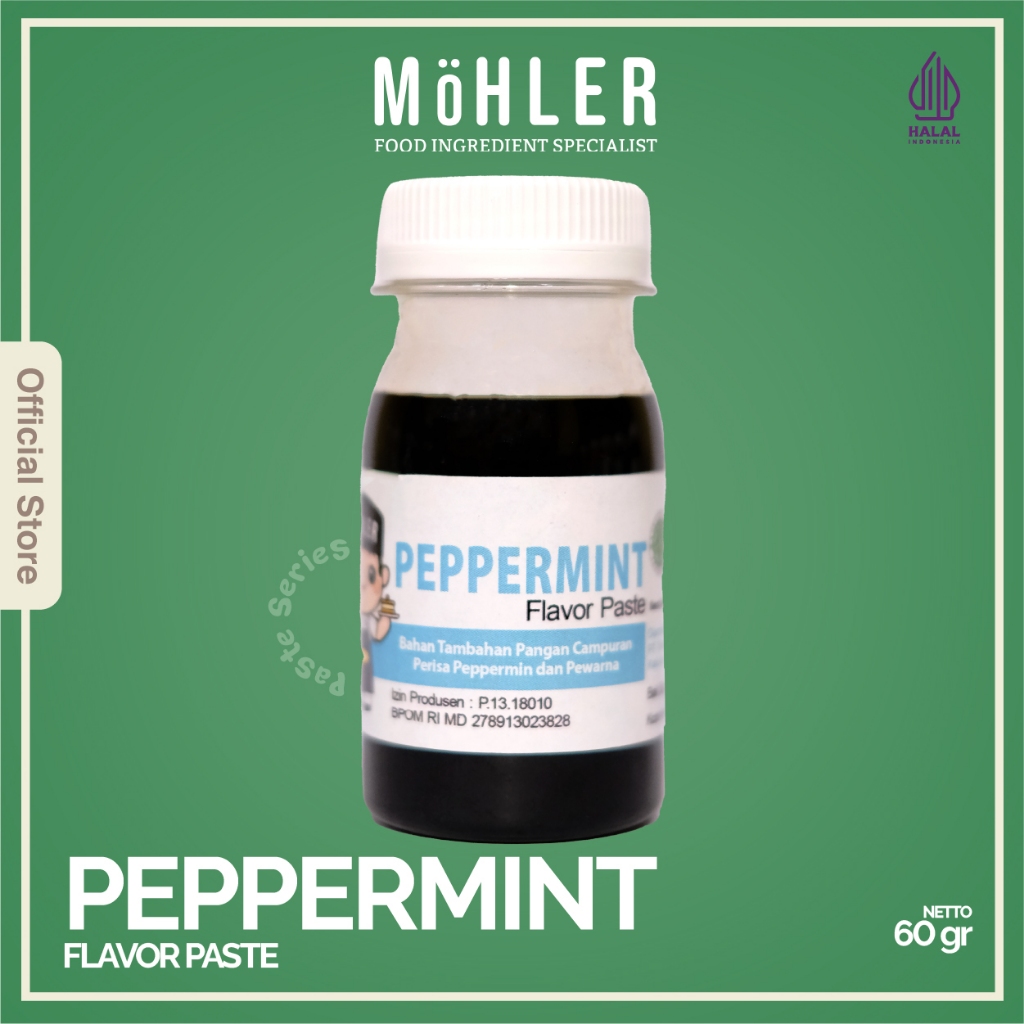MOHLER Pasta perisa pewarna PEPPERMINT