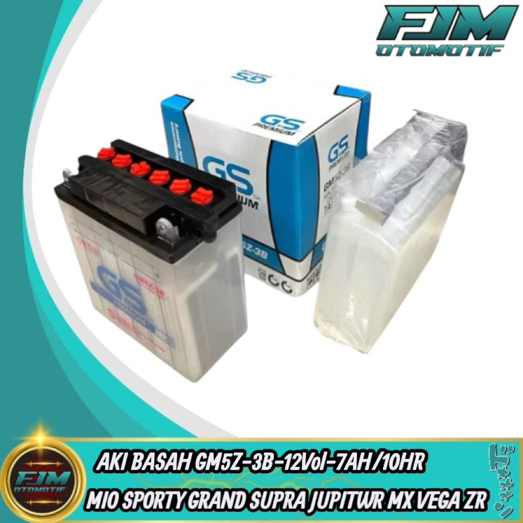 Aki Basah GS Premium Jupiter Mx Old Jupiter Z Burhan Vega ZR Vega R New Crypton Vega R GM5Z-3B-12Vol