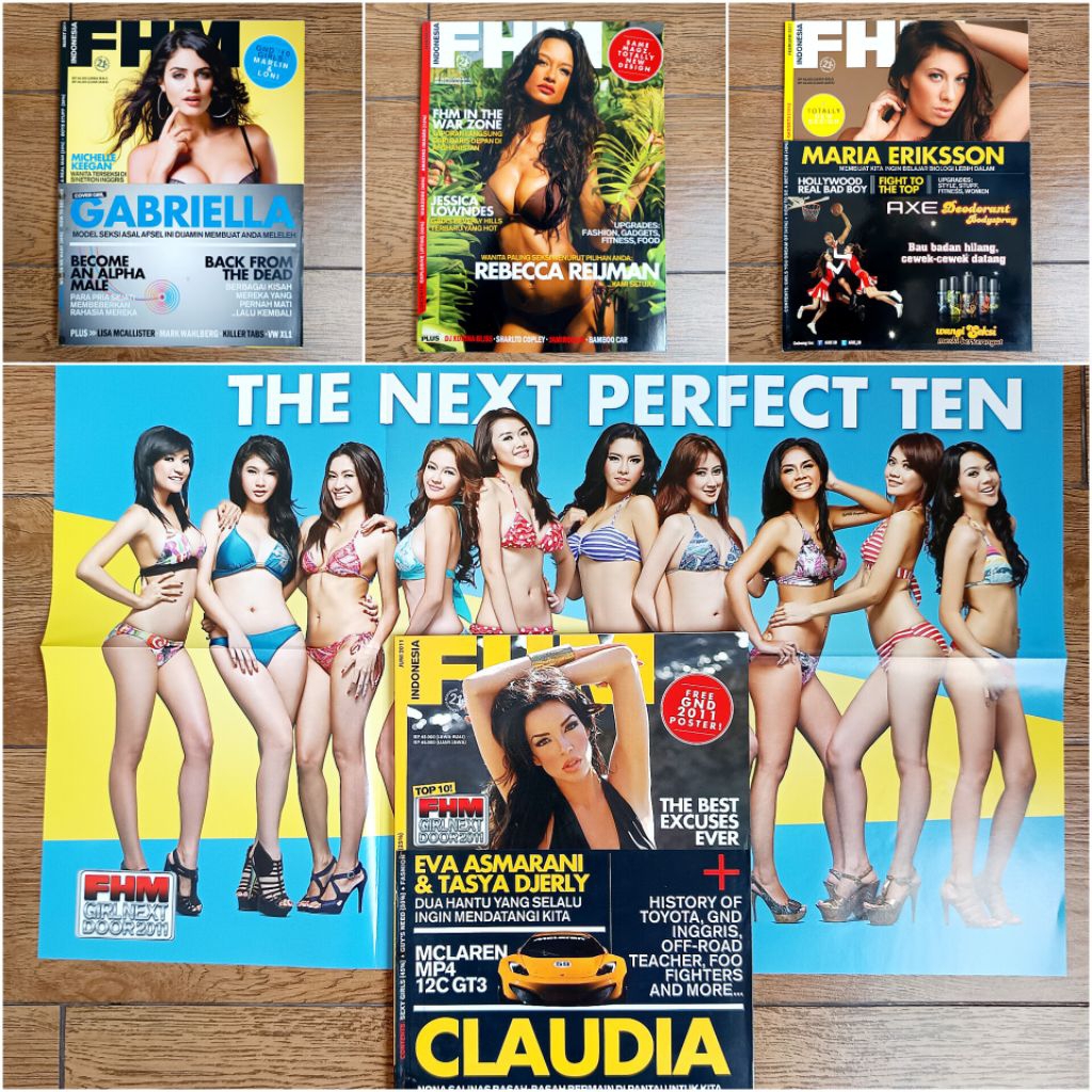 Majalah FHM Indonesia ( For Him Magazine ) edisi tahun 2011.