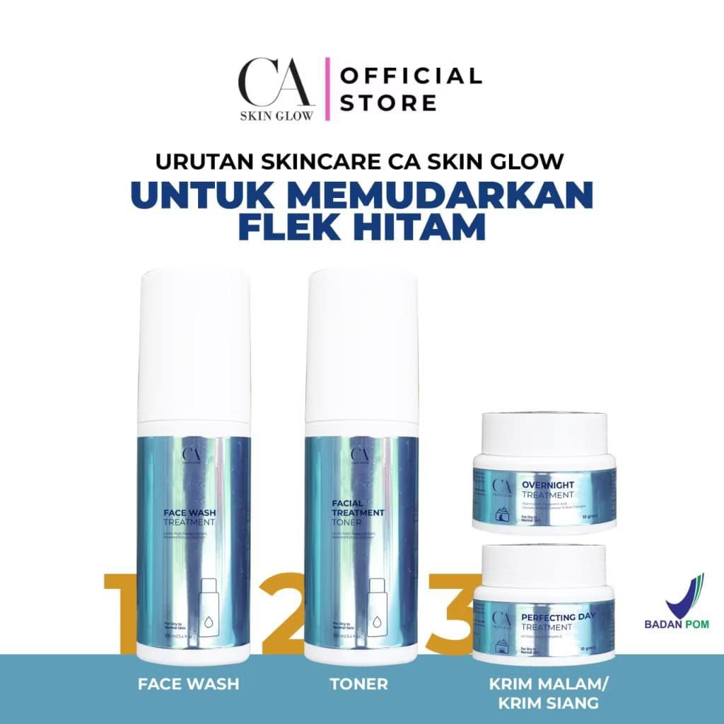 CA SKIN GLOW PAKET FRECKLES FORTE CREAM PENCERAH PENGHILANG FLEK HITAM BPOM