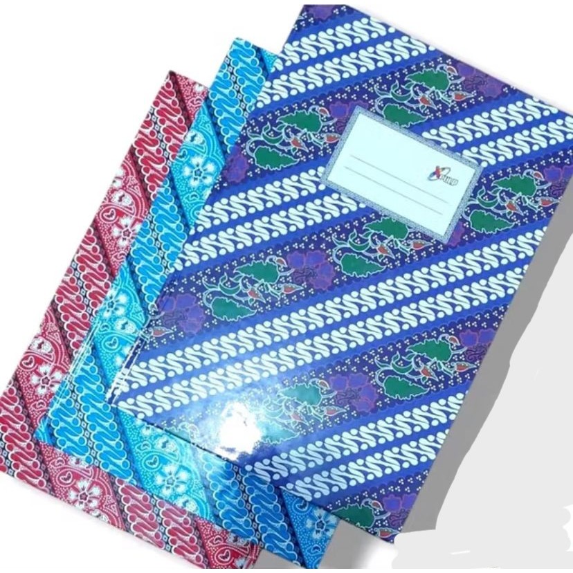 Buku Tulis Hardcover Batik Folio | A4 Folio Buku 100 lembar | Batik Motif | Buku Folio Xpulp | Premi
