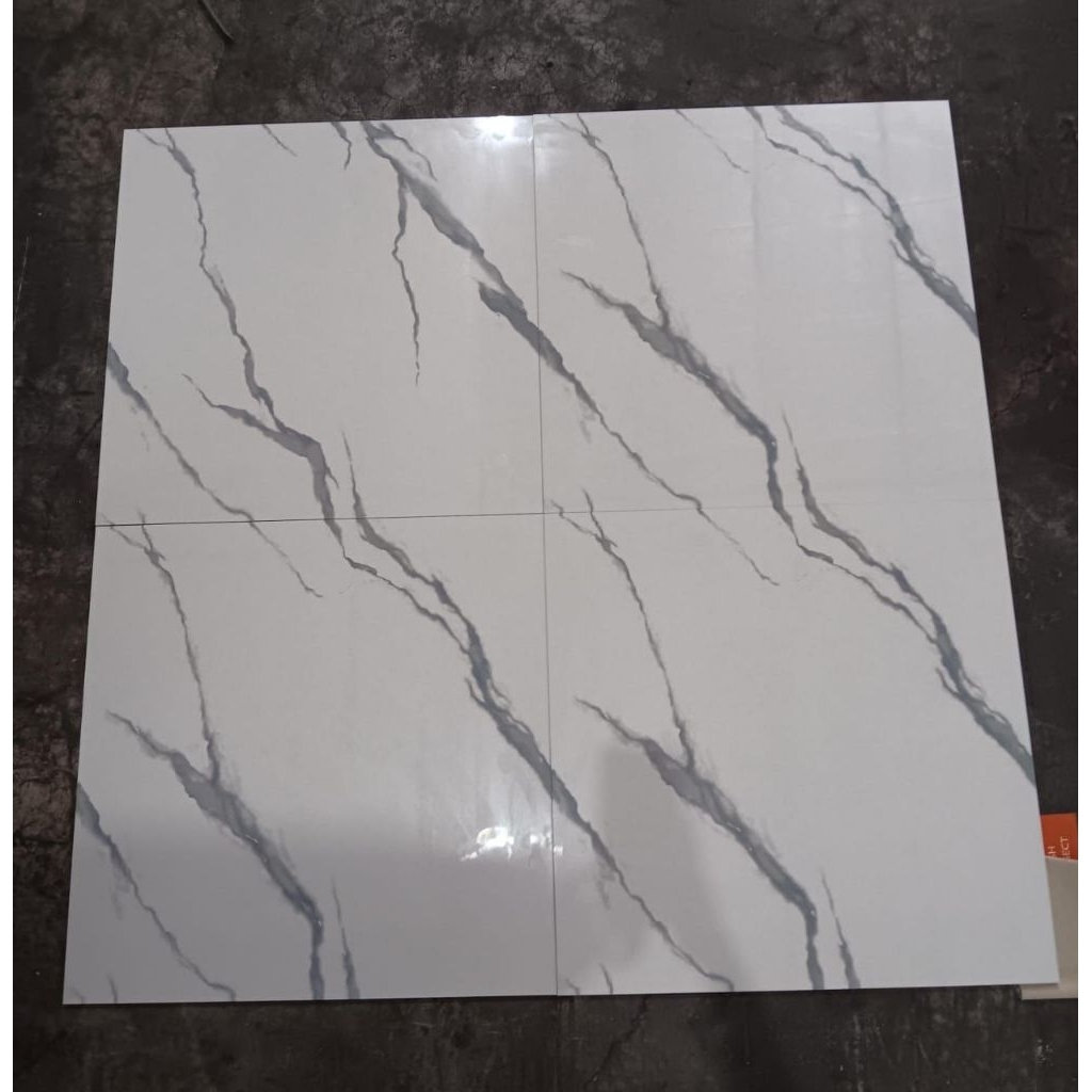 Granit murah putih kw1 putih corak glazed polished