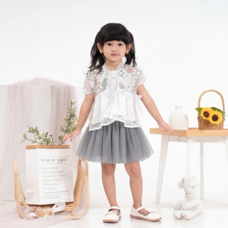 Delova Kids  - Rok Tutu Korea Anak Perempuan Modern Polos Pesta Pentas Kondangan