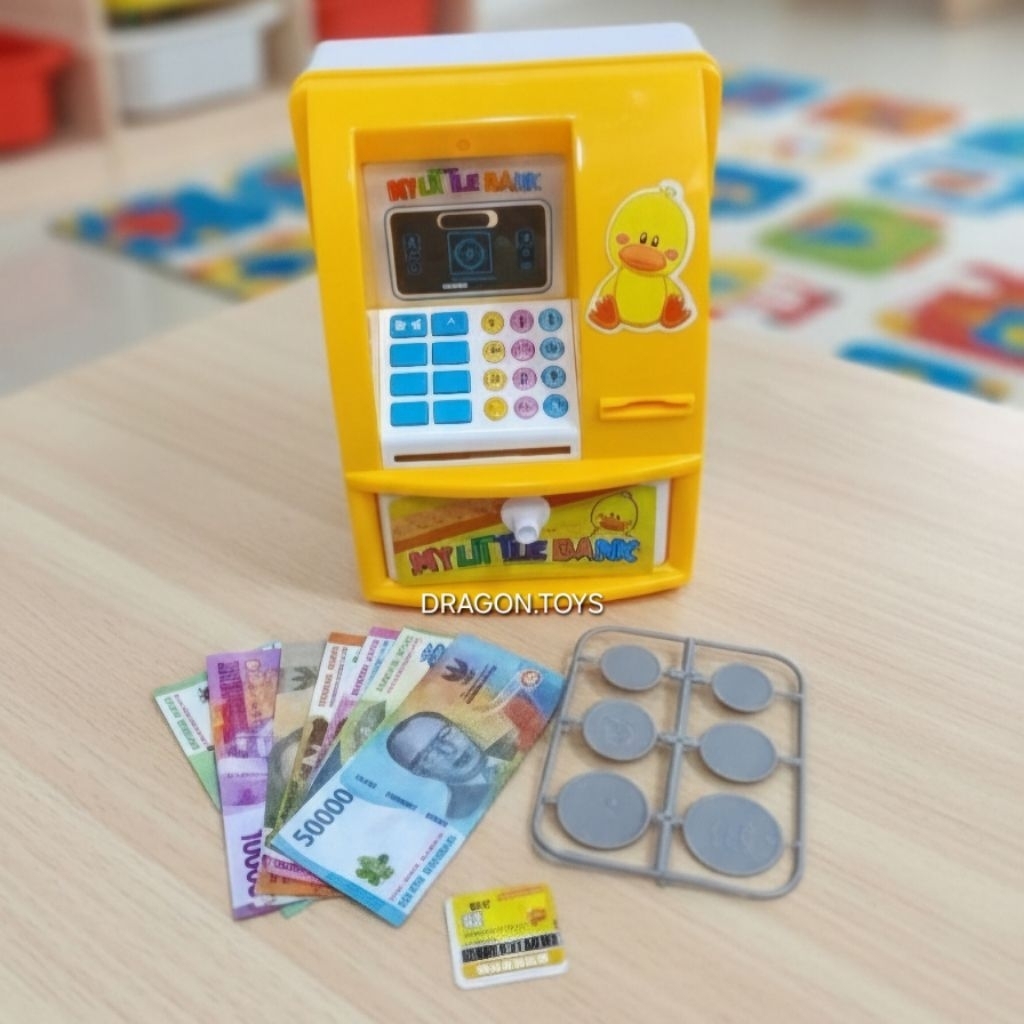 MAINAN ANAK ATM MY LITTLE BANK YA1 DAPAT BERSUARA MESIN ATM ANAK EDUKASI MENABUNG