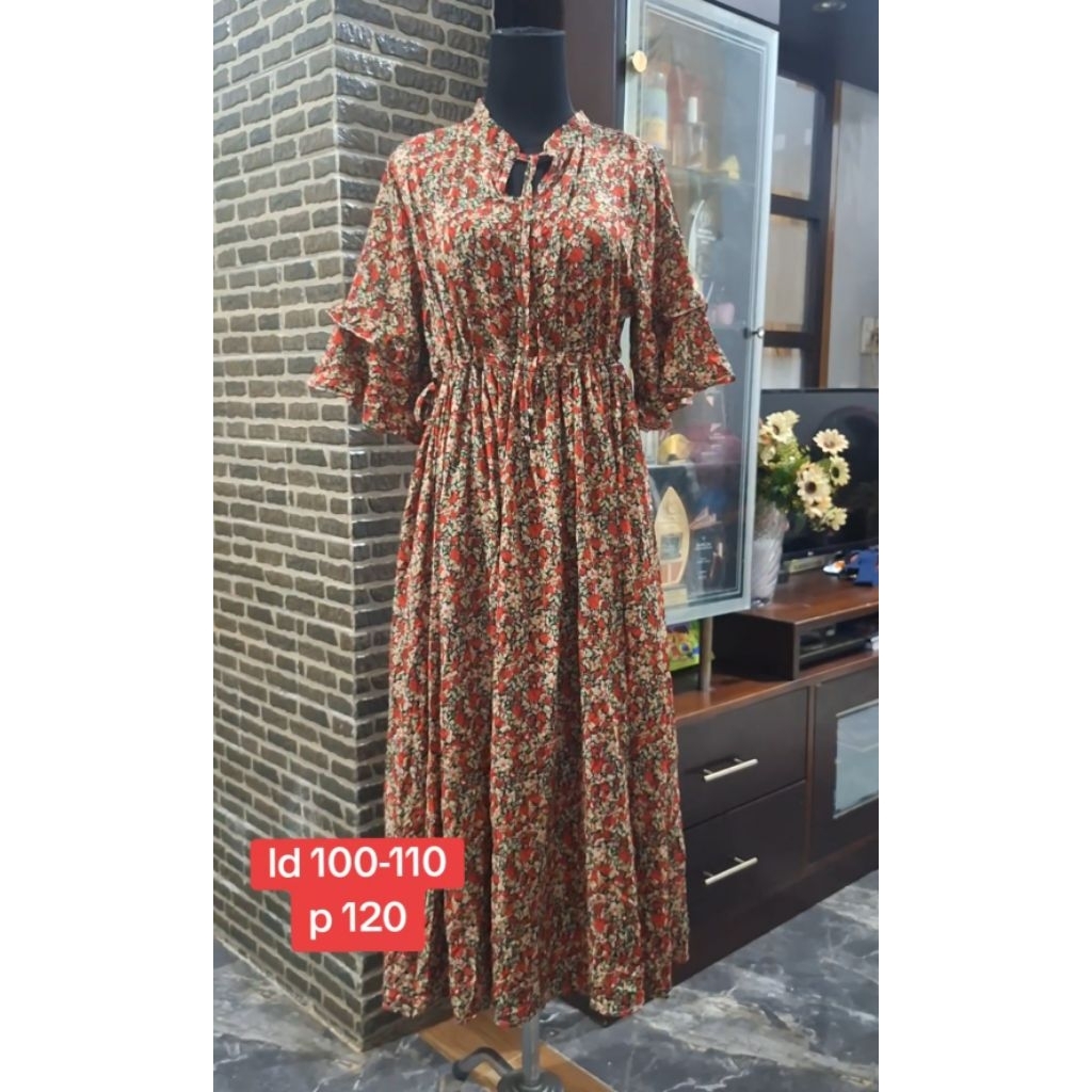 Dress sifon vintage premium/ Dress sifon jumbo