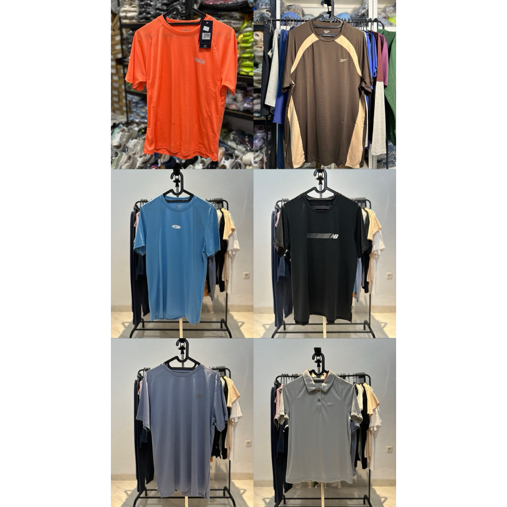 BAJU OLAHRAGA PRIA WANITA ASTEC DIADORA MIX VARIAN POLYESTER MEN WOMEN TSHIRT DRY FIT 100% ORIGINAL