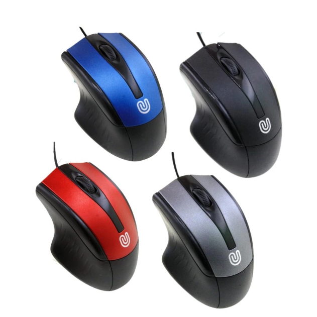 Mouse Optical USB Wired Mouse Kabel Unitech 1000DPI Ergonomic Design - Seri G5