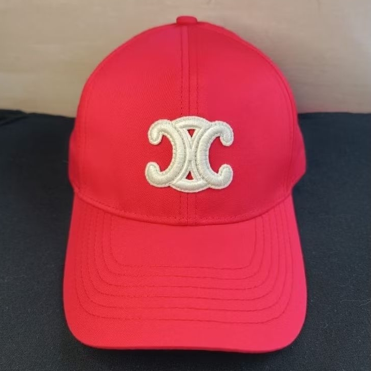 Topi Baseball CELINE Paris Merah