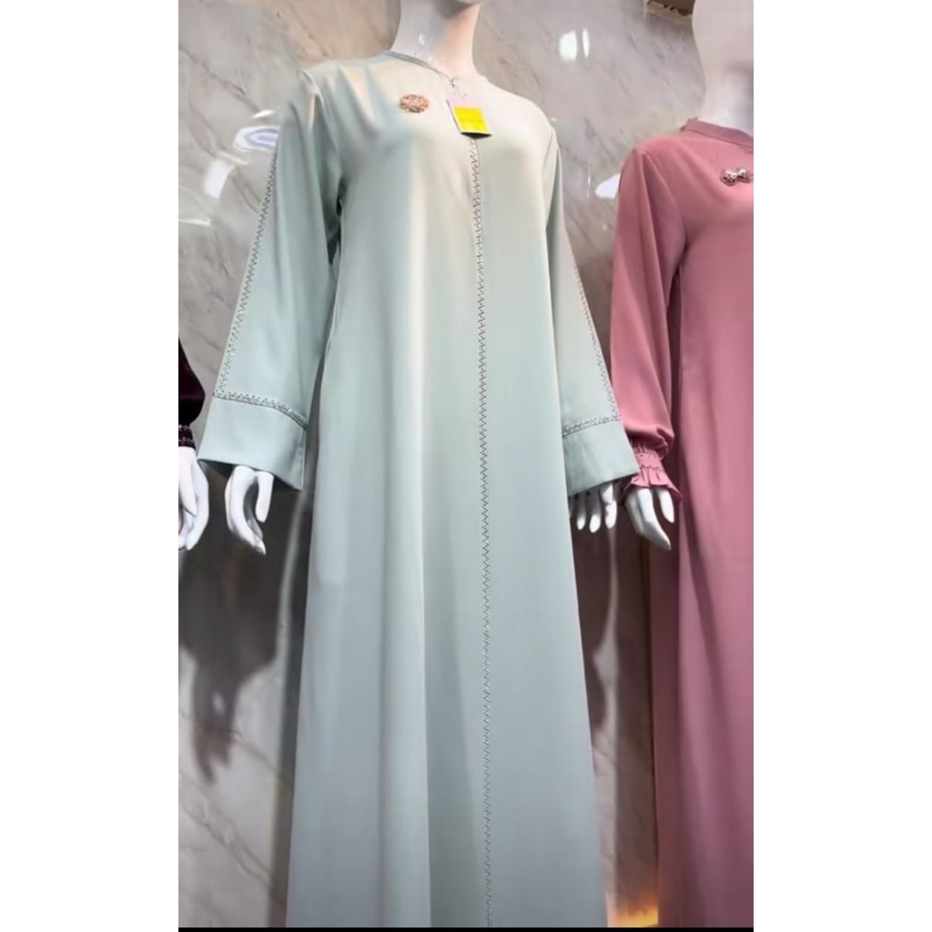 022. GAMIS ABAYA POLOS MIX PAYET | PILIANG MODE