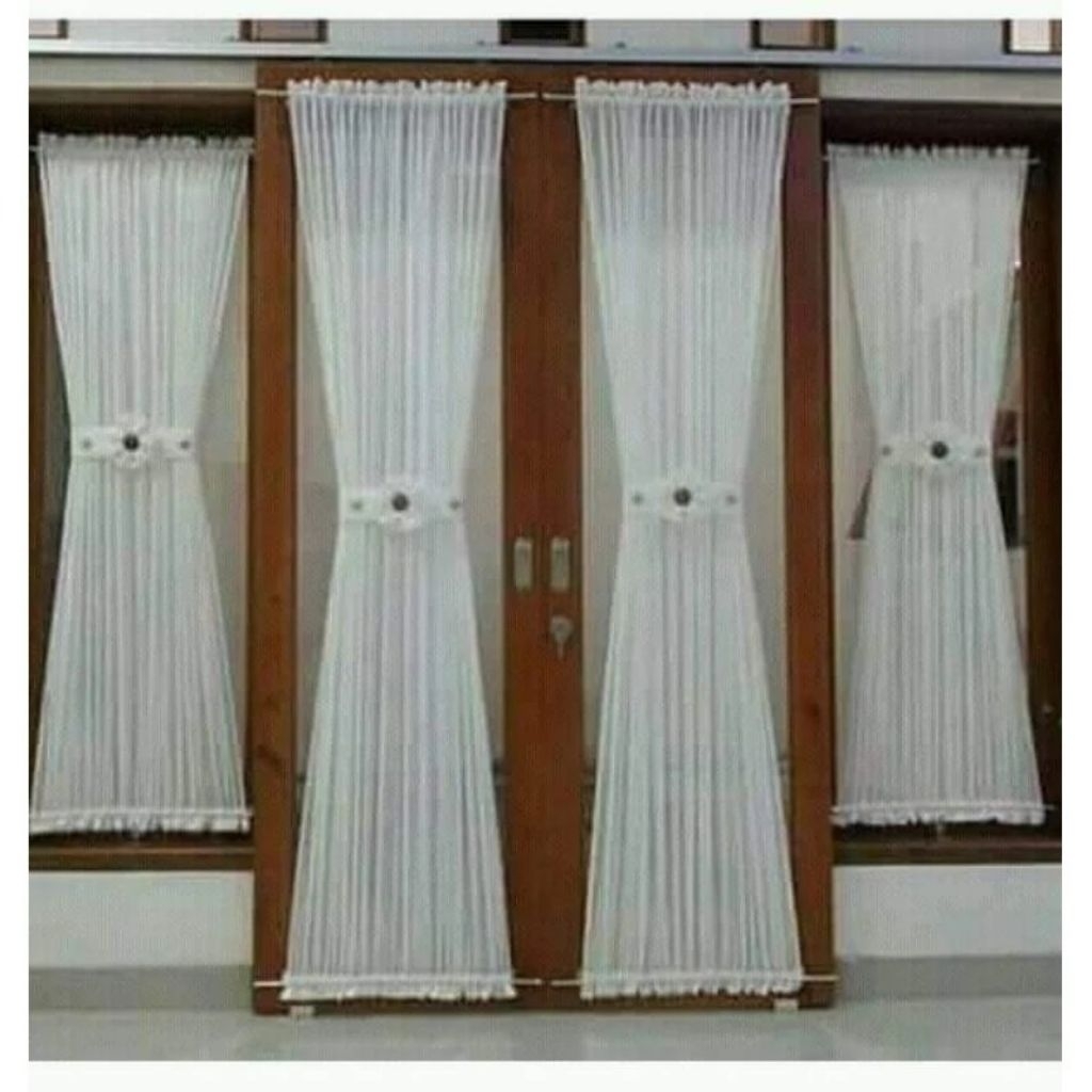 Gorden vitrase kupu kupu jendela minimalis Vitrase Termurah