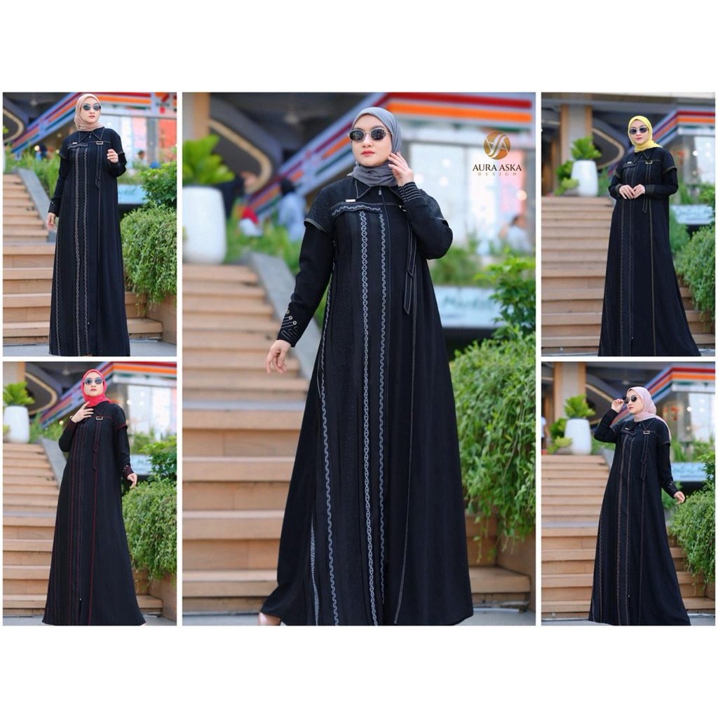 gamis aura aska terbaru/gamis aura aska
