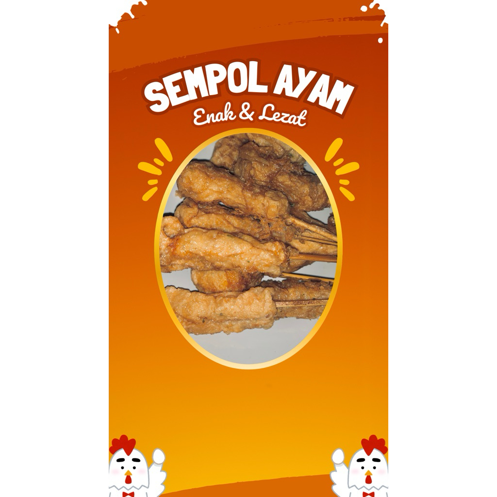 Sempol Ayam Mentah 10 Tusuk / HALAL Tanpa Bahan Pengawet / FREE SAUS