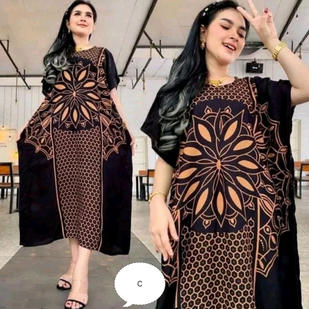 batik daster lowo warna hitam
