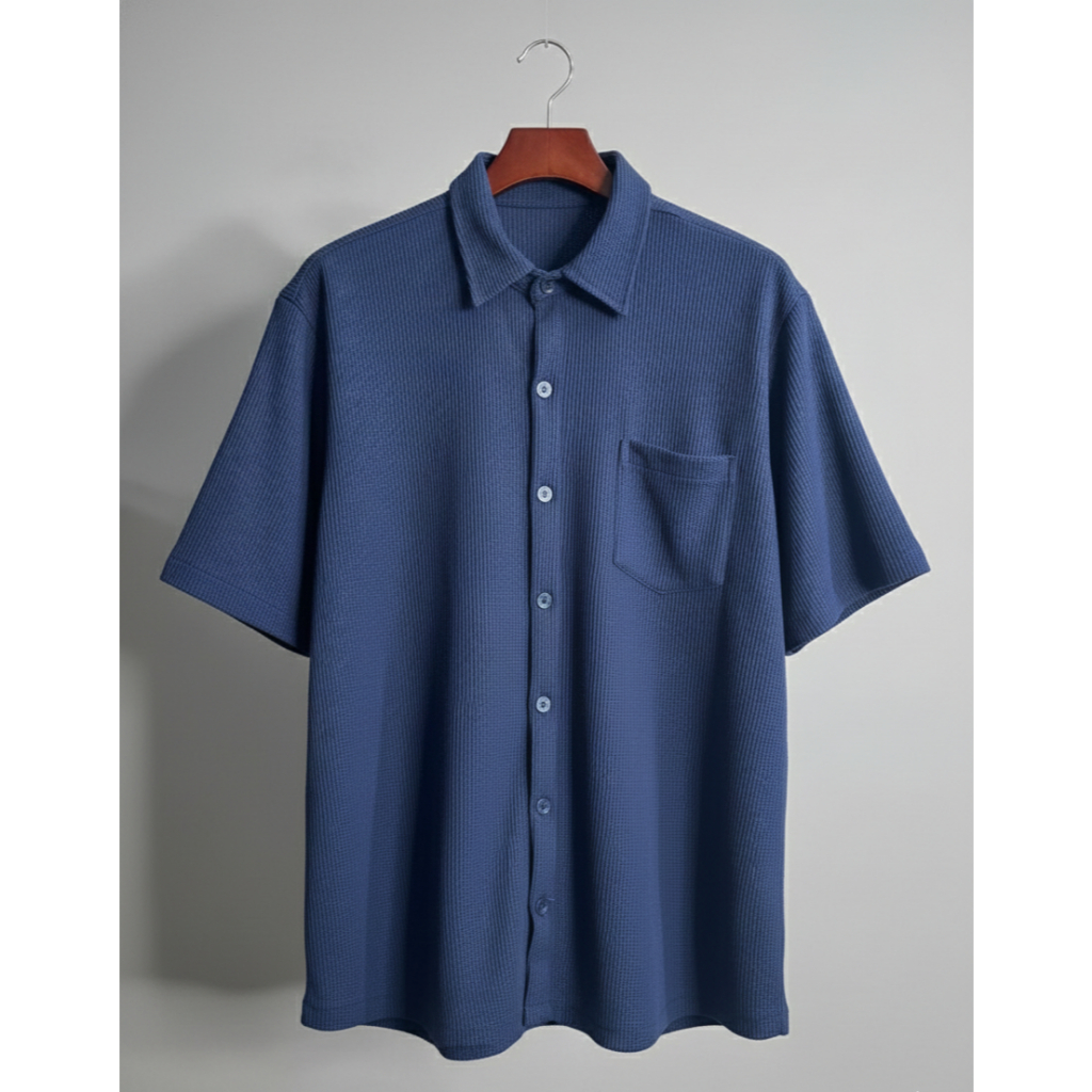 Kemeja Pria Bowling Oversize Lengan Pendek Premium Korean Style