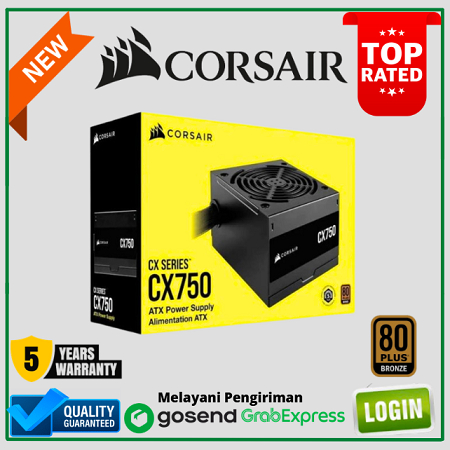 CORSAIR CX Series CX750 – 750 Watt 80 PLUS Bronze ATX Power Supply
