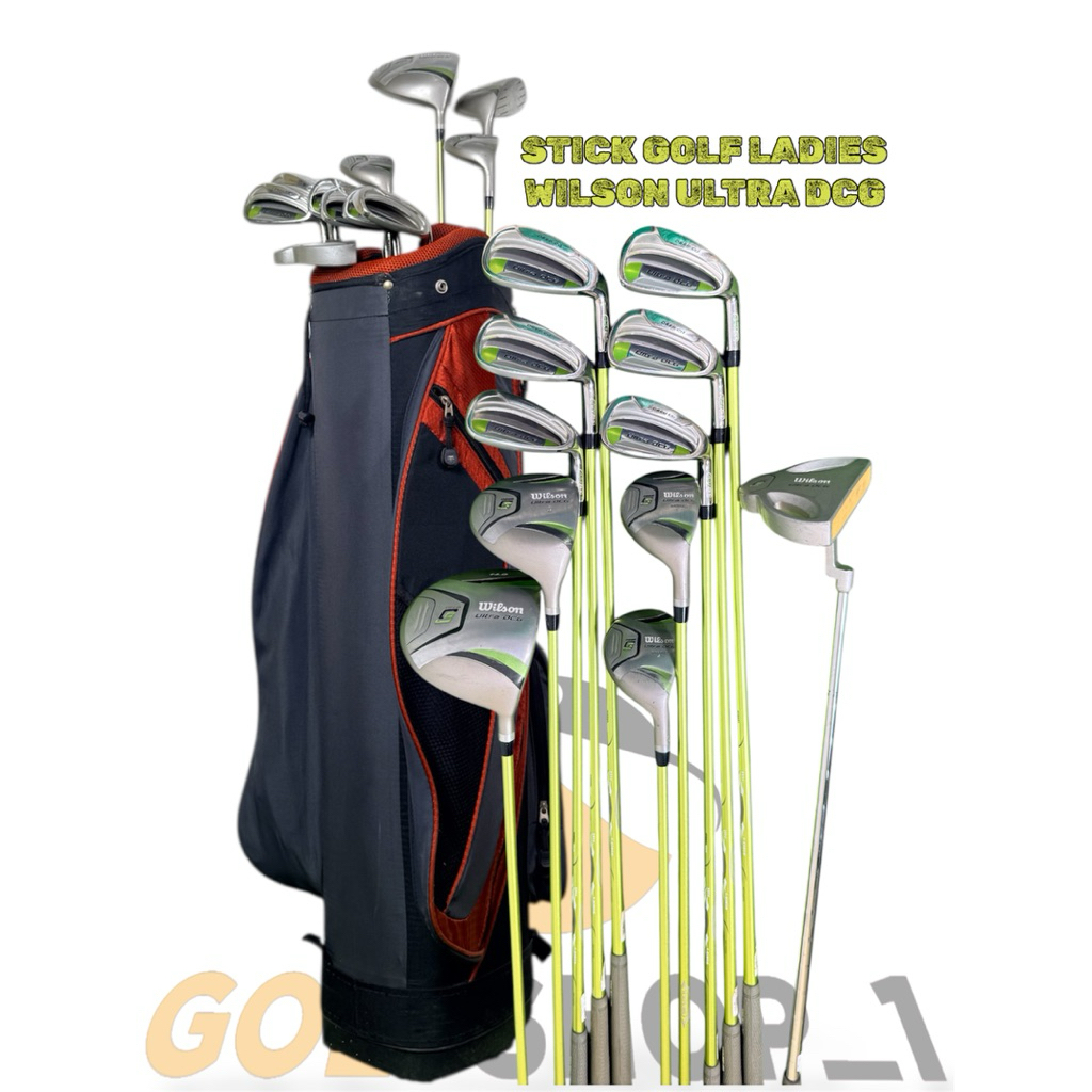 Stick Golf Ladies Wilson Ultra DCG Shaft Graphite Flek Ladies Second Original Fullset Bag Golf