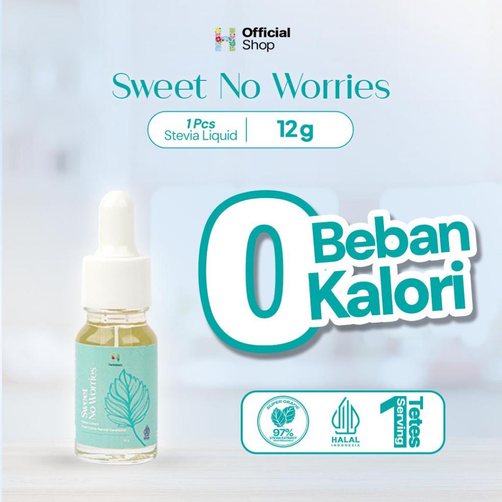 Herbalant Stevia BPOM 12 g | Stevia Cair | 0 Calories | Gula diet | Gula stevia | Anti Diabets