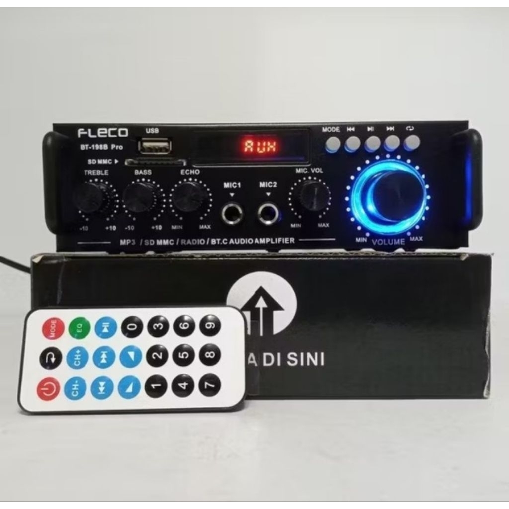 PILIHAN SHOPEE AMPLIFIER BLUETOOTH 2000 WATT FLECO 198 PRO