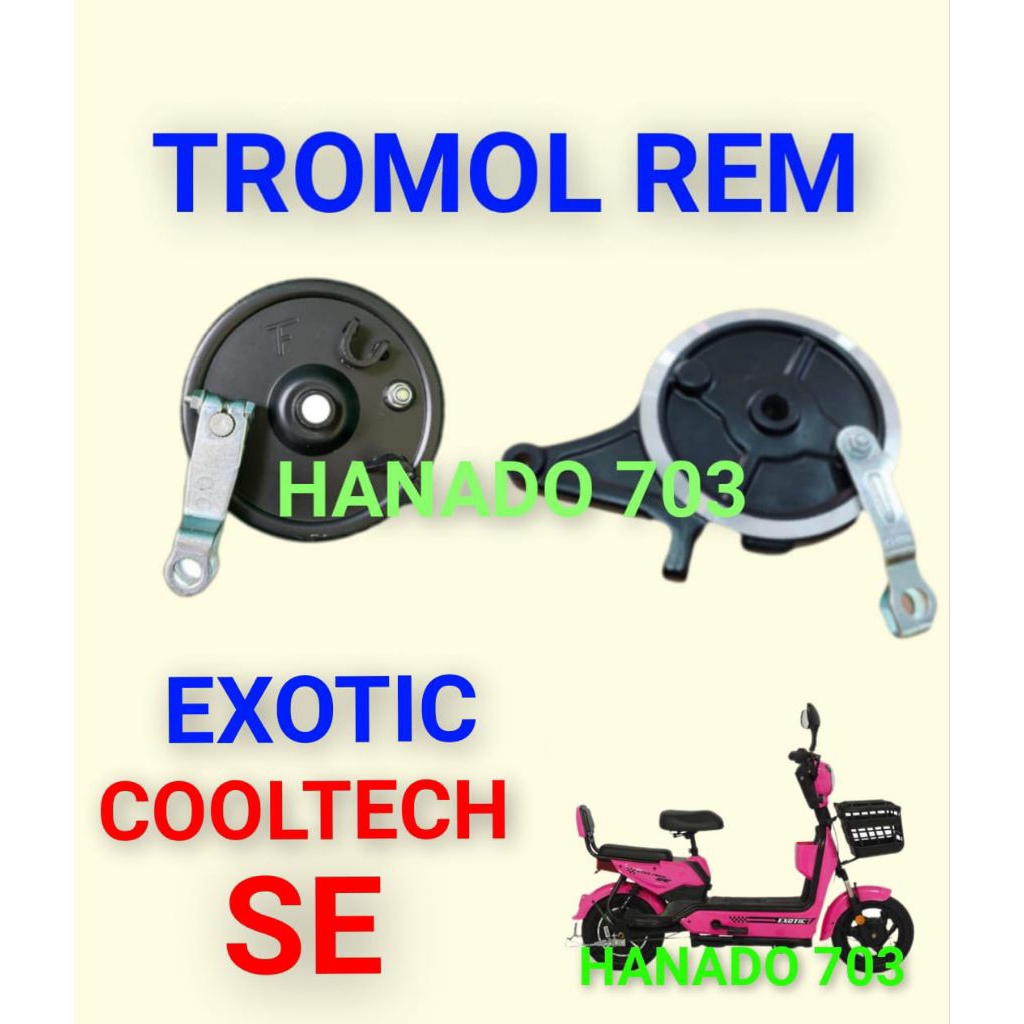 tromol rem sepeda listrik exotic cooltech SE rumah kampas rem sepeda listrik exotic cooltech se