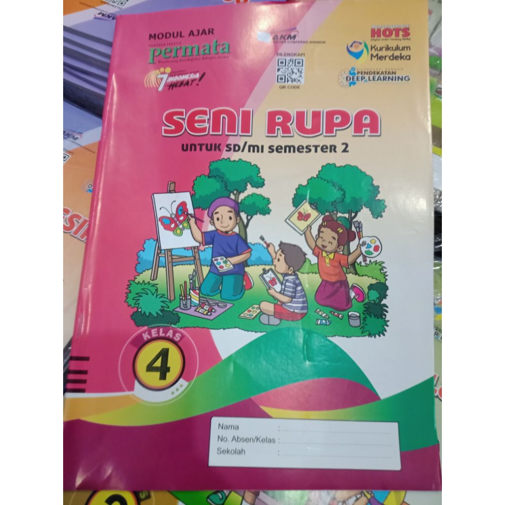 LKS Permata Kelas 4 semester 2 mapel pendidikan Pancasila bahasa Indonesia matematika ipas pjok baha