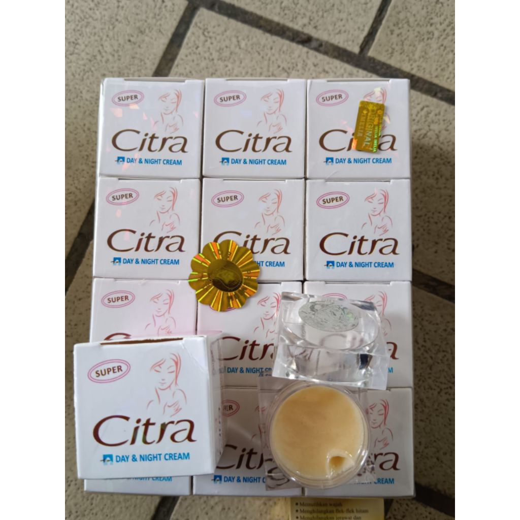cream citra super bedak cream pemutih wajah(isi12 pcs)