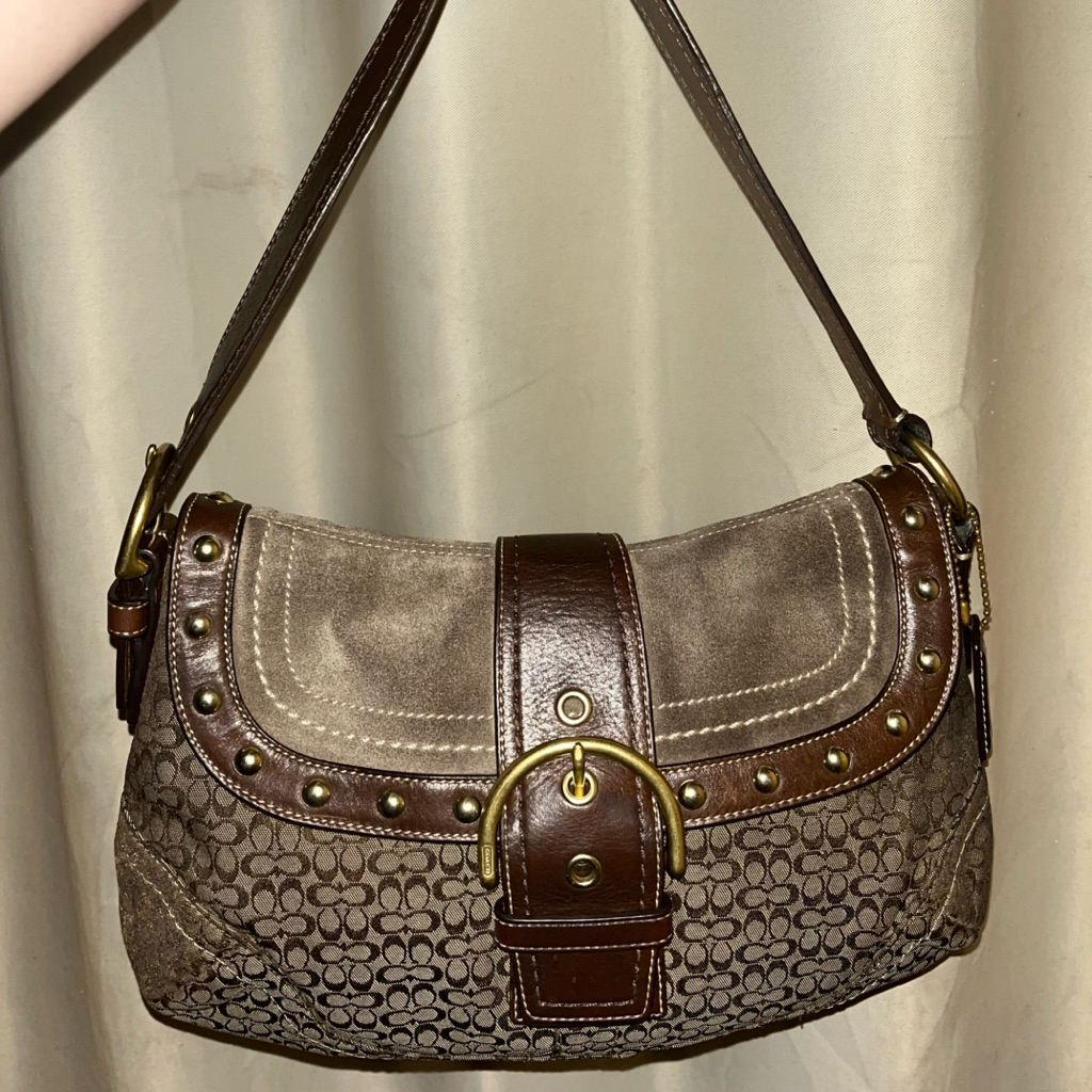 COACH SOHO JACQUARD BROWN
