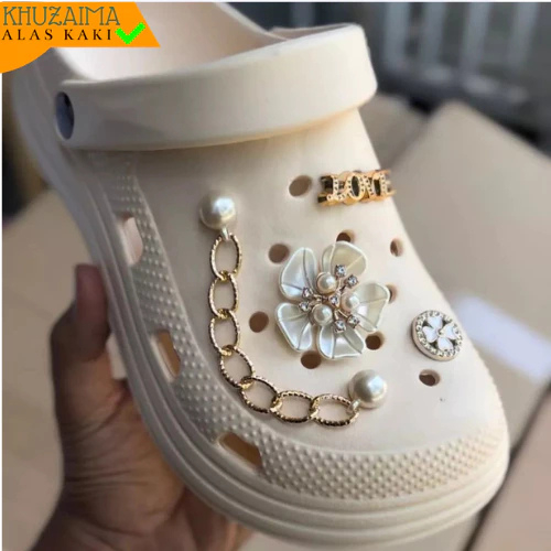 Sandal Baim Wanita Terbaru Premium Motif Bunga Gosome