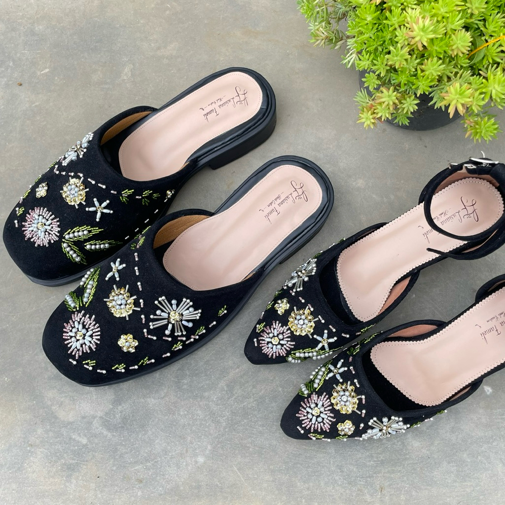 Lusiana fameli | sepatu payet warna warni wedding shoes sepatu pesta custom  couple pria dan wanita 