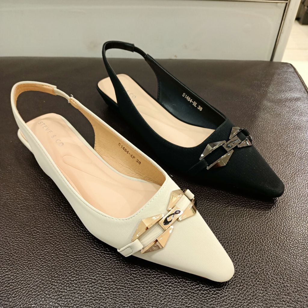 sepatu sandal wanita slingback STEVE&CO original