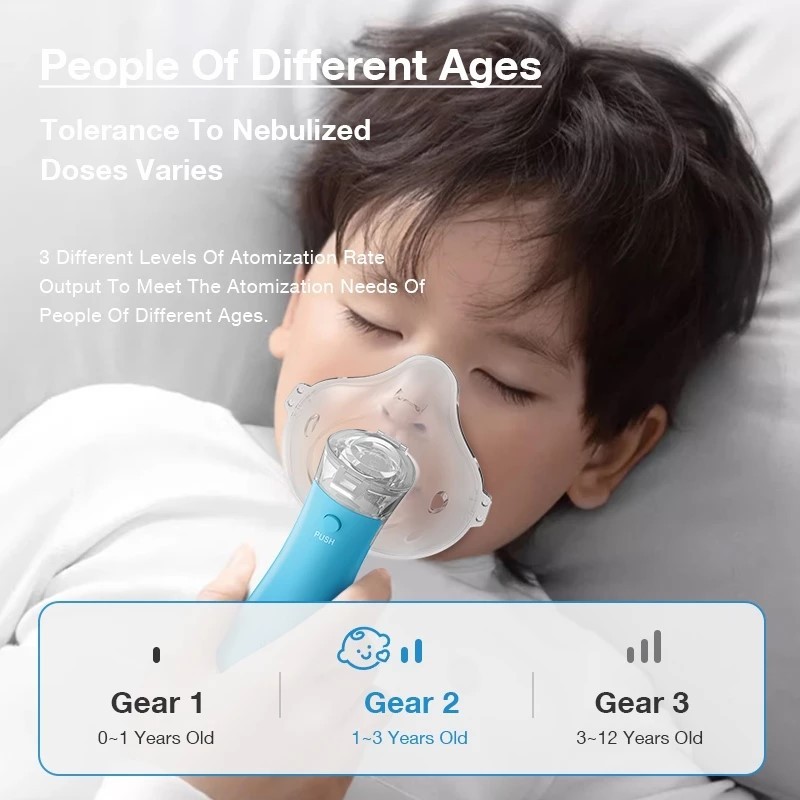 DR. ISLA ALAT UAP UNTUK MENGOBATI PERNAFASAN ASMA DENGAN 4 JENIS MASKER FILTER / NEBULIZER PORTABLE 