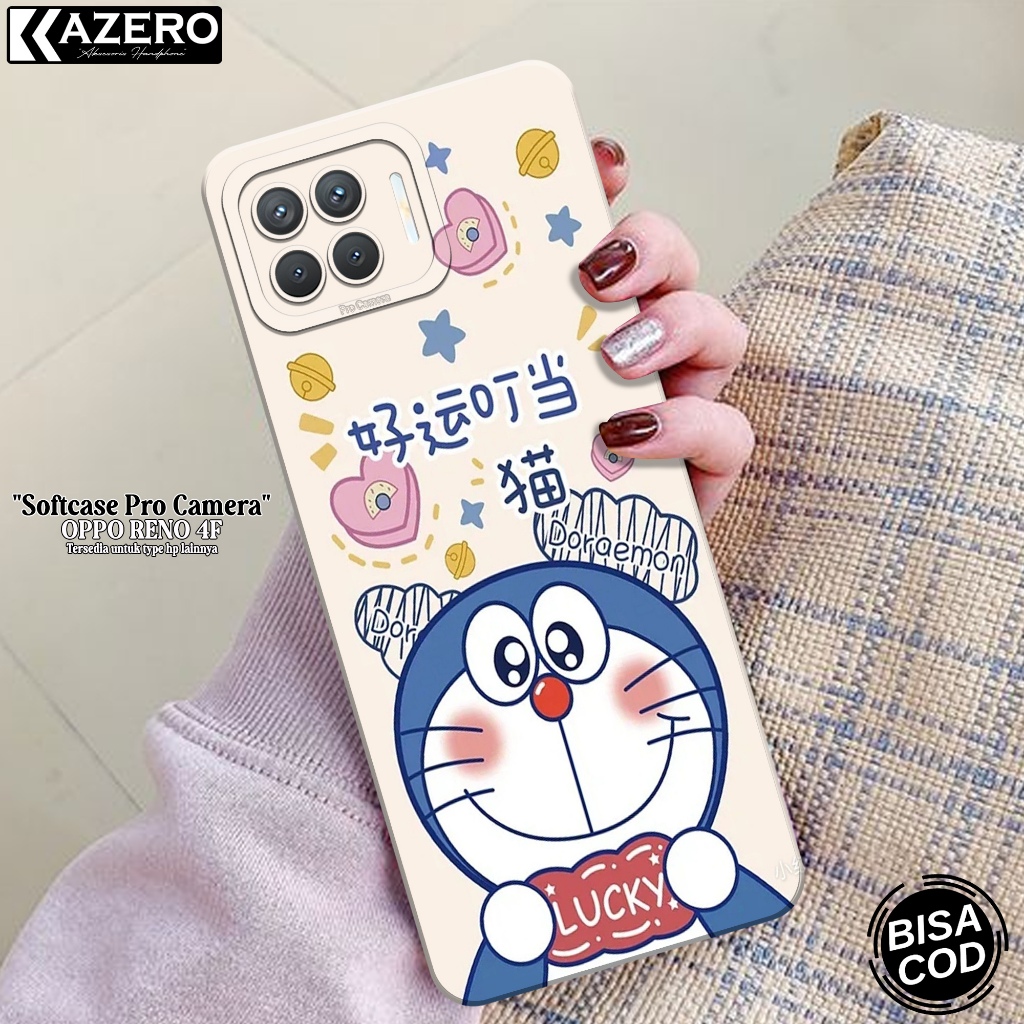 Softcase Pro Camera OPPO RENO 4F - Fashion Case Kartun - Case OPPO RENO 4F Terbaru - Casing OPPO REN