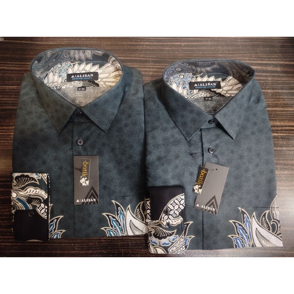 Alisan Batik Lengan Panjang Motif Daun