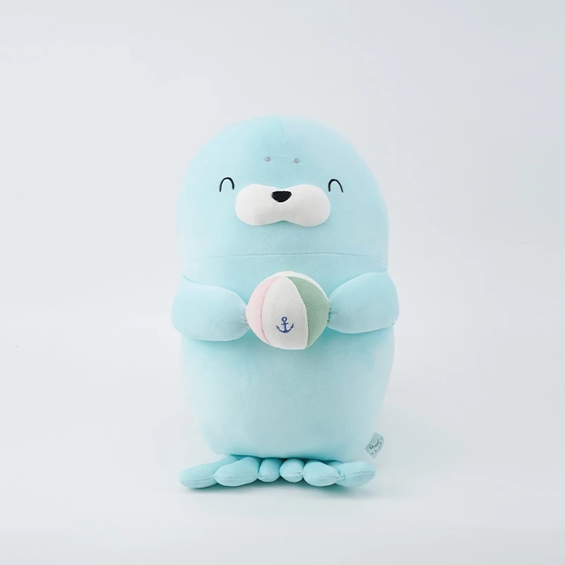 Ruani Boneka Anak Lucu Series Hewan Anjing Laut Cute Plush Doll Standing Penguins / Seal - Bahan Lem