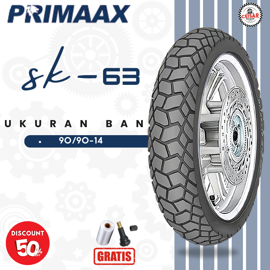 BAN MOTOR MATIC PRIMAAX SK-63 90/90-14 TUBELESS