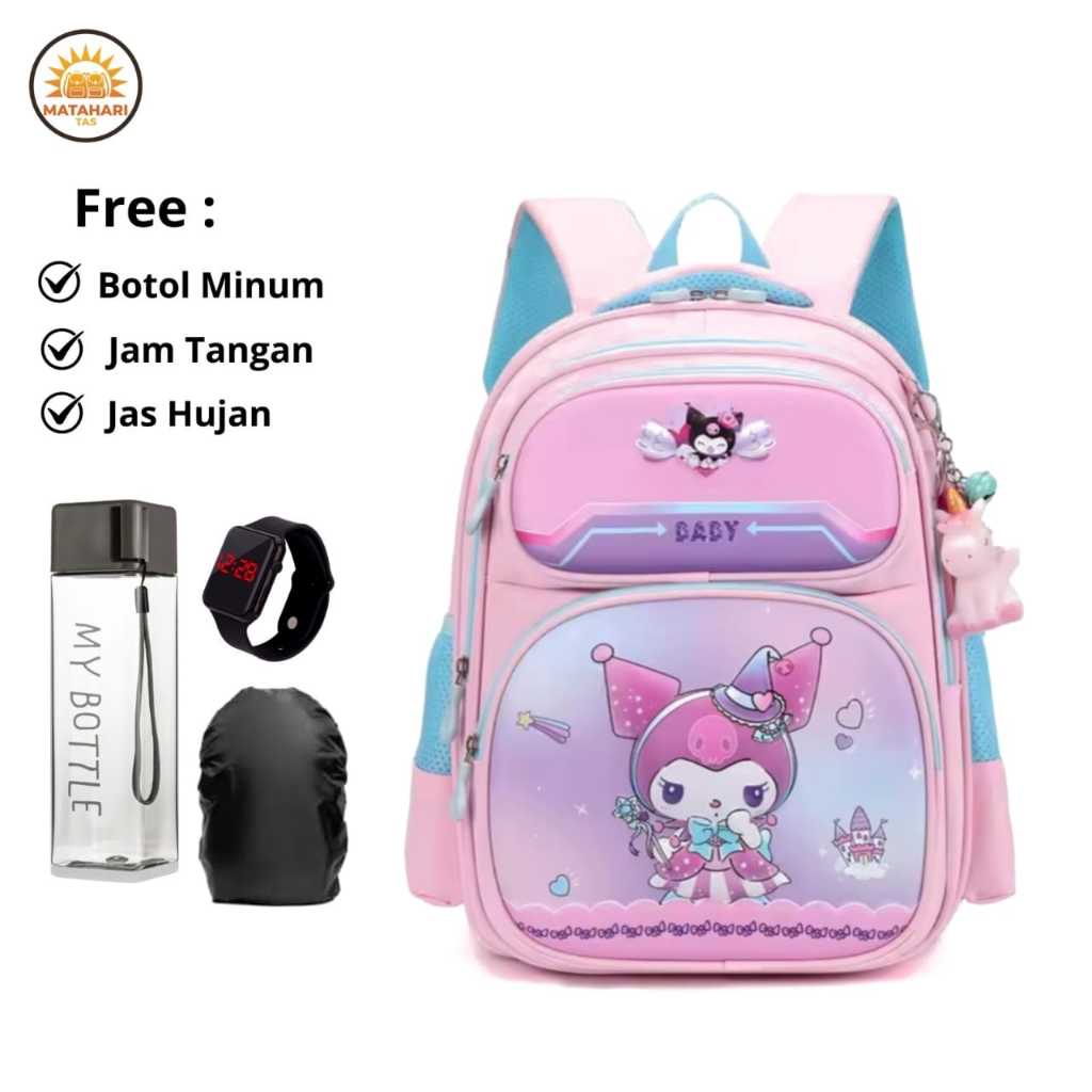 MATAHARI TAS KUROMY BABY-TAS RANSEL ANAK PEREMPUAN KARAKTER LUCU-TAS SEKOLAH ANAK SD SMP