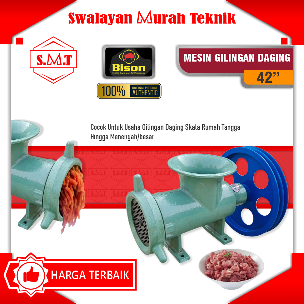 Gilingan Daging Manual 42" BISON Meat Mincer Grinder